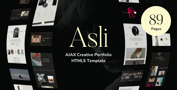 Asli AJAX Portfolio WordpressTemplate